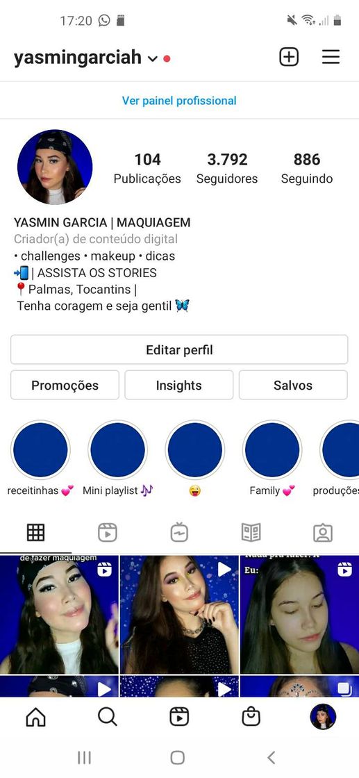 Fashion Instagram de maquiagem e challenges ❤