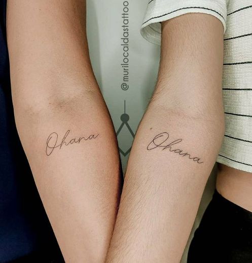 Tatuagem OHANA=FAMILIA 
