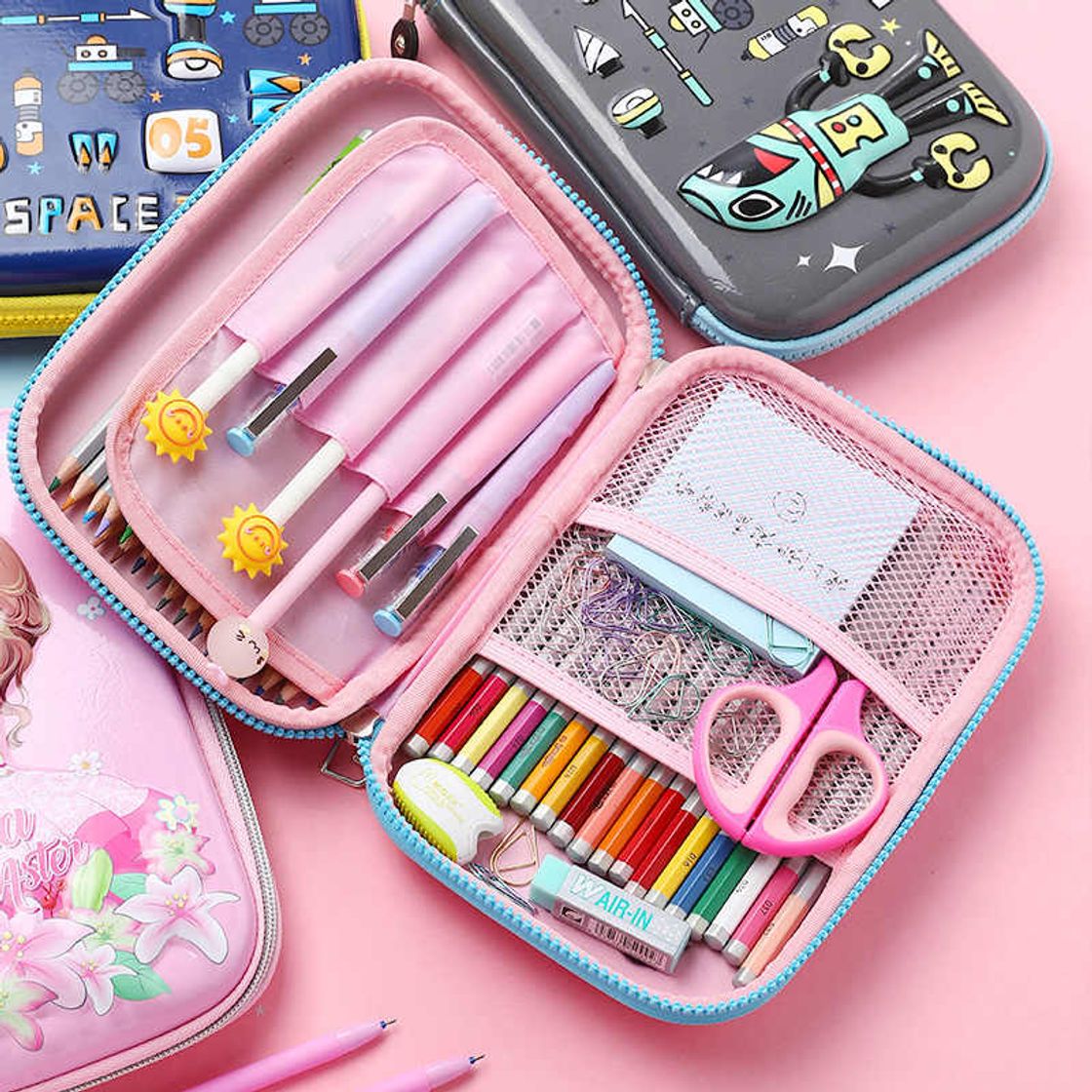 Social Estuche de lápices kawaii