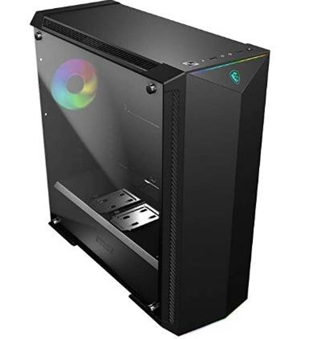 Moda MSI Premium MidTower PC Gaming Case - Panel lateral de vid..