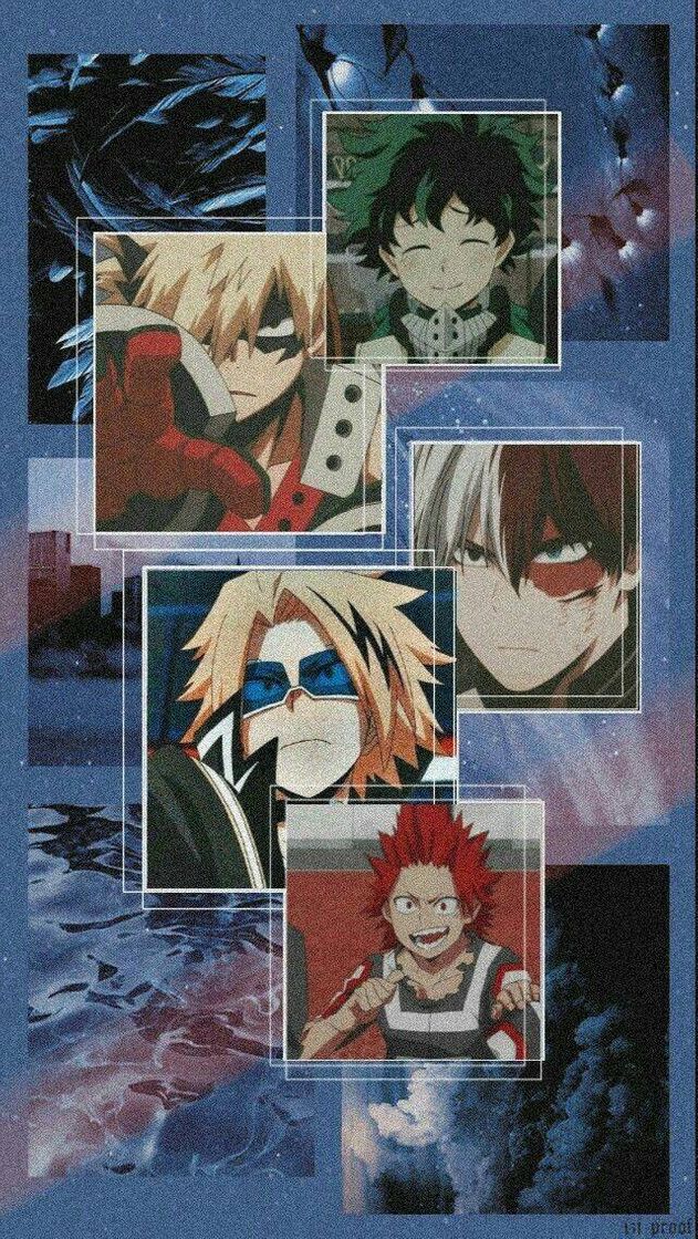 Moda Kaminari, Kirishima, Todoroki, Bakugou e Midorya