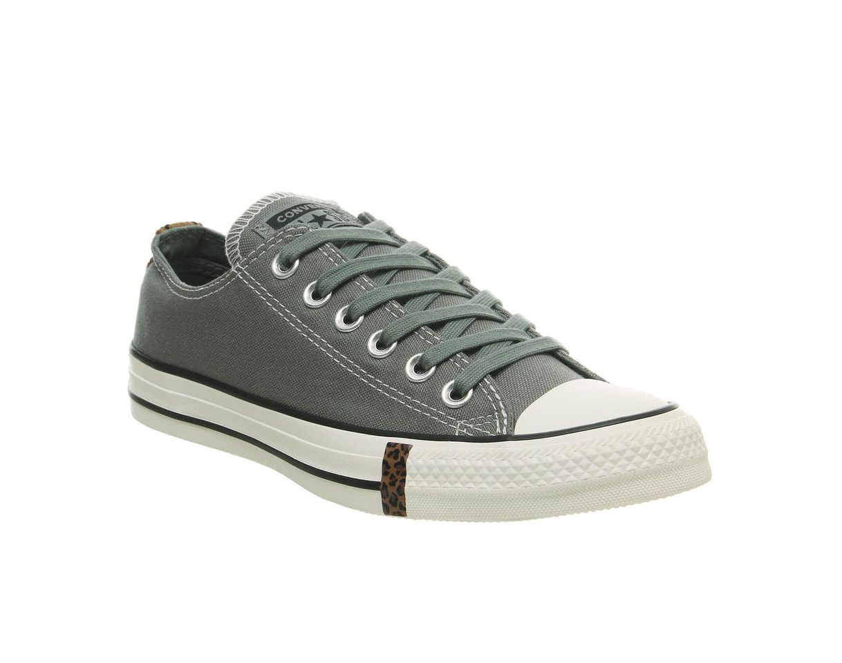 Fashion Converse All Star Low Street Sage Egret Negro Floral Exclusivo