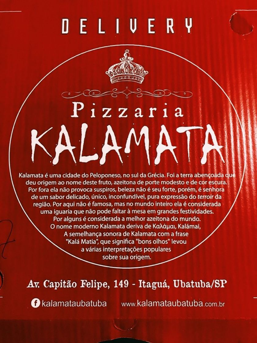 Restaurantes Pizzaria Kalamata Delivery