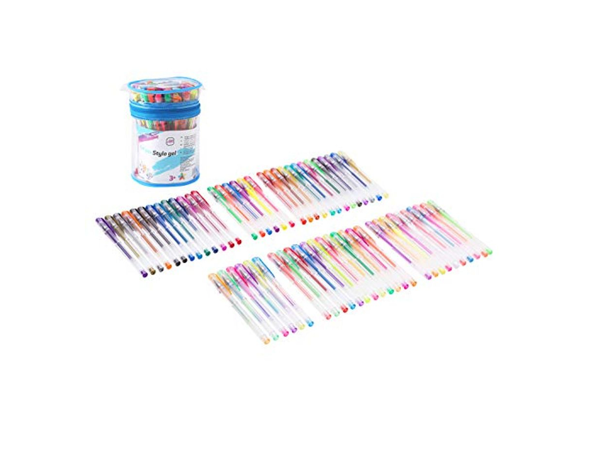 Productos Exerz Bolígrafos de gel de colores 60pz en cubeta PVC