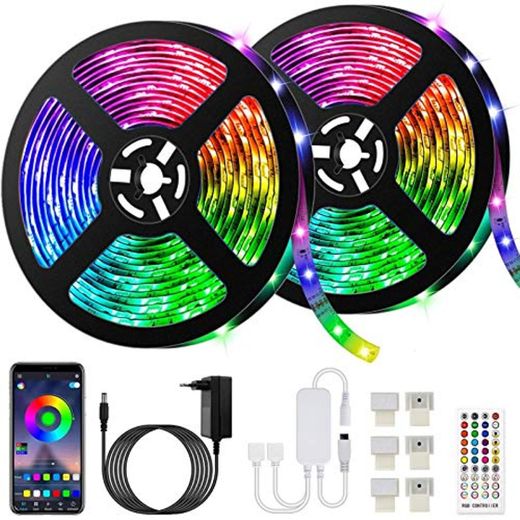 10M Bluetooth Tiras LED Musical 5050 RGB