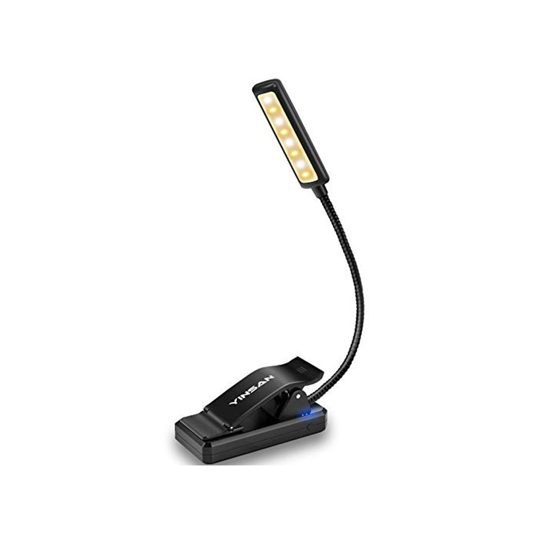 Product Luz de Lectura Recargable, YINSAN Lampara Libro, 9 LED con 9 Modos