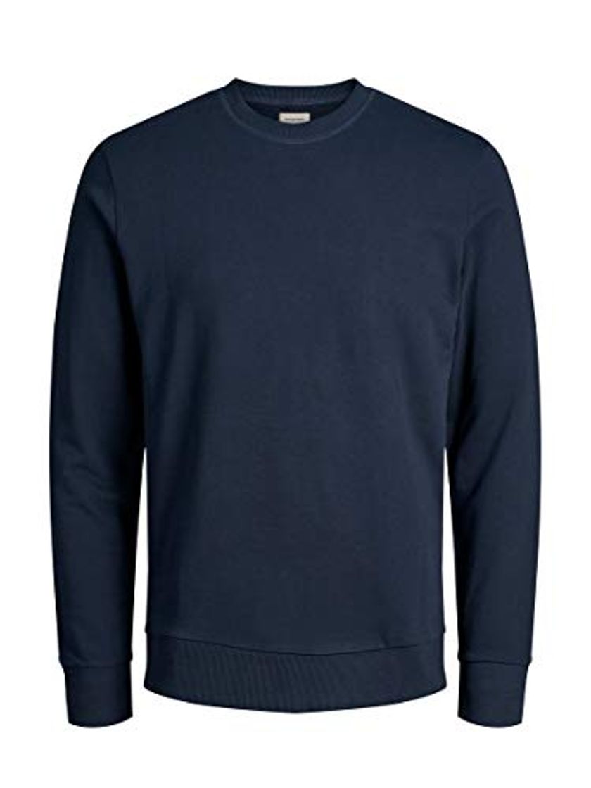 Moda JACK & JONES Jjeholmen Sweat Crew Neck Noos, Suéter para Hombre, Azul