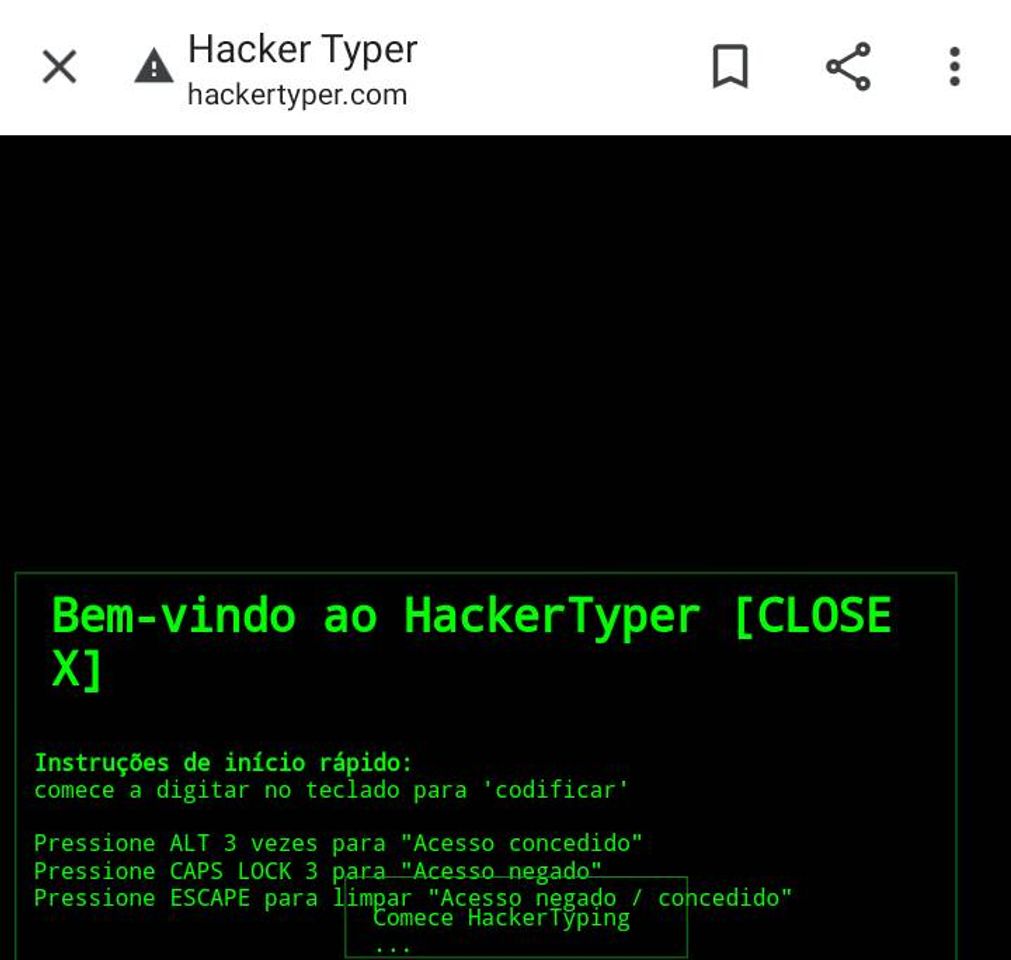 App Hacker Typer

