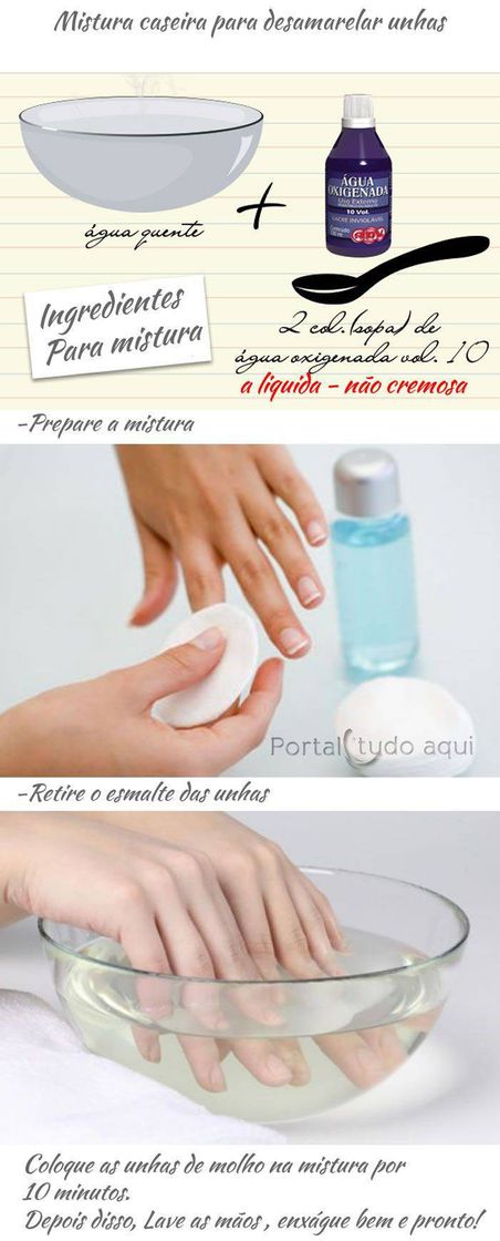 Fashion Tem como tirar o amarelado das unhas?