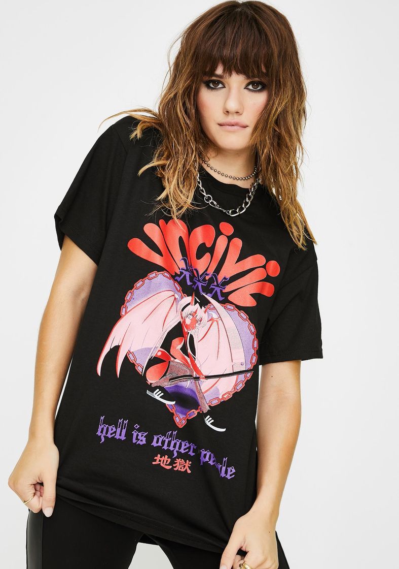 Fashion UNCIVIL XXX Hell Is Other People Graphic Tee | Dolls Kill