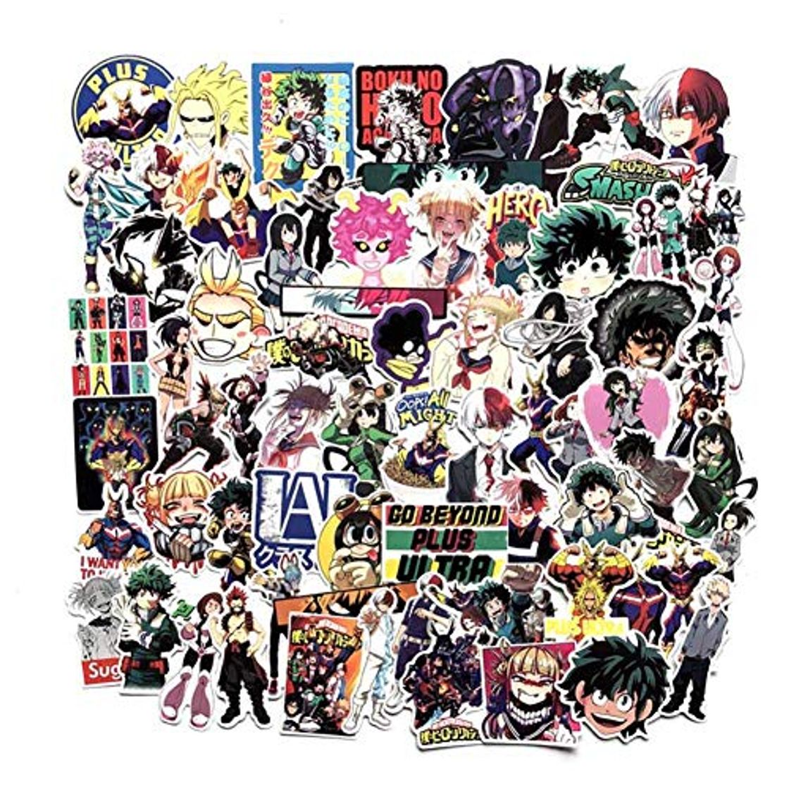 Electrónica Guyuca My Hero Academia Pegatinas Juego, Anime Impermeable Pegatinas Adhesivas, para Botellas