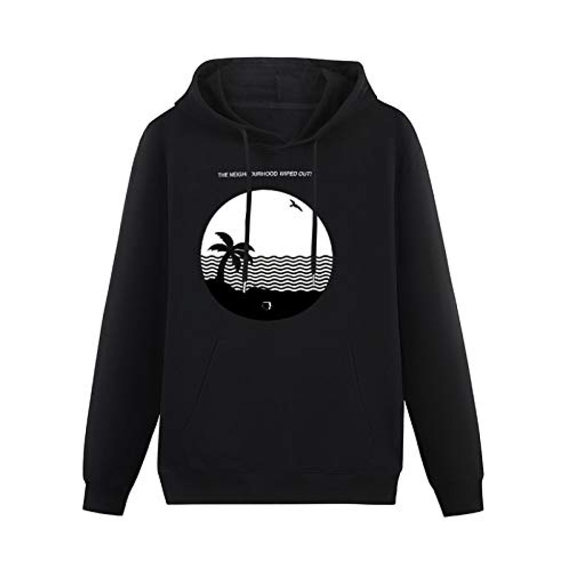 Products Men's Fashion Hoodies Wiped out! The Neighbourhood Hoodies Long Sleeve Pullover Loose Hoody Sweatershirt Black XXL