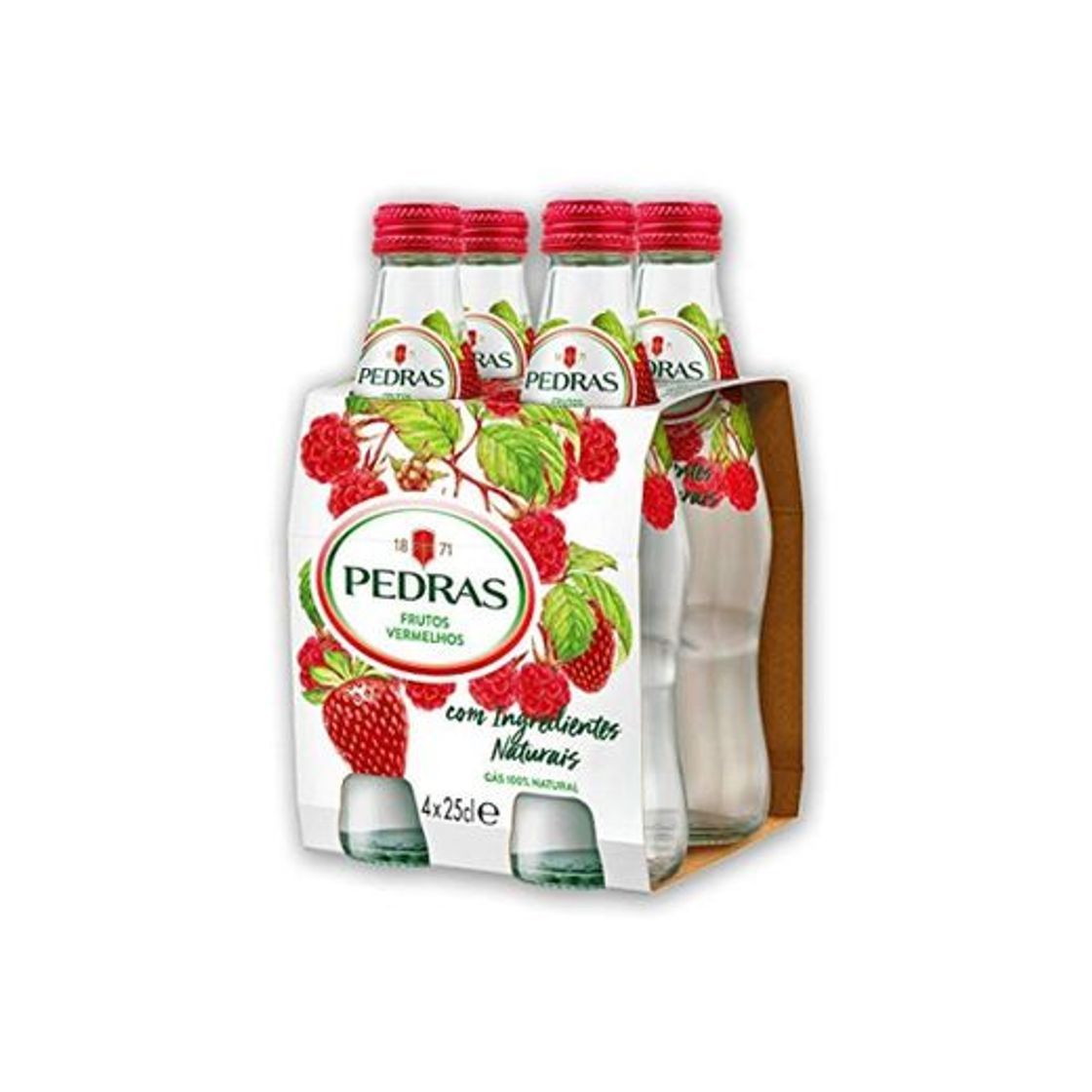 Productos Agua Mineral con Gas sabor Frutos Rojos pack 4x25cl