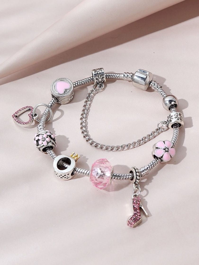 Fashion 💗Pulseira de pingente personalizável✨