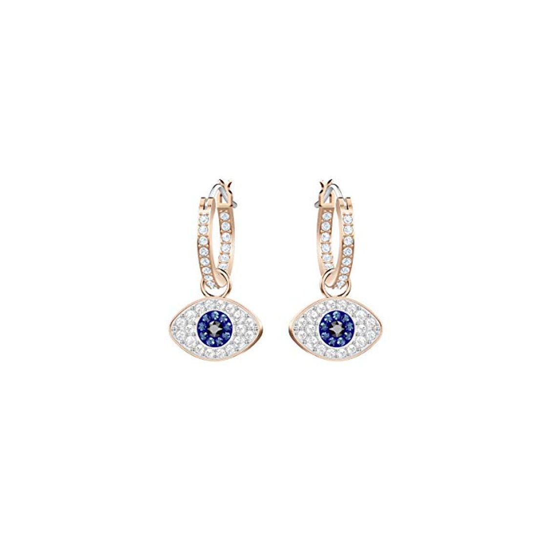 Social Swarovski Pendientes de aro Symbolic Evil Eye