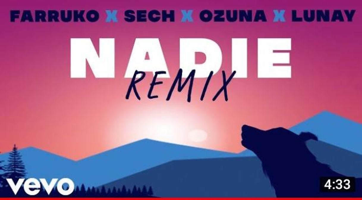 Canción Nadie - Remix - Farruko, Ozuna, Lunay, Sech