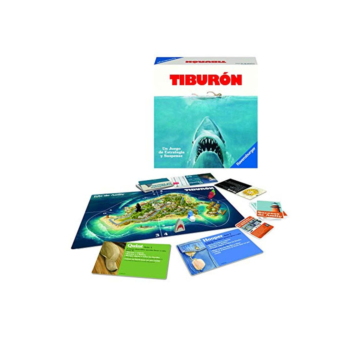 Producto Ravensburger Tiburón, Juego de mesa, Versión Española, 2-4 Jugadores, Edad recomendada 12