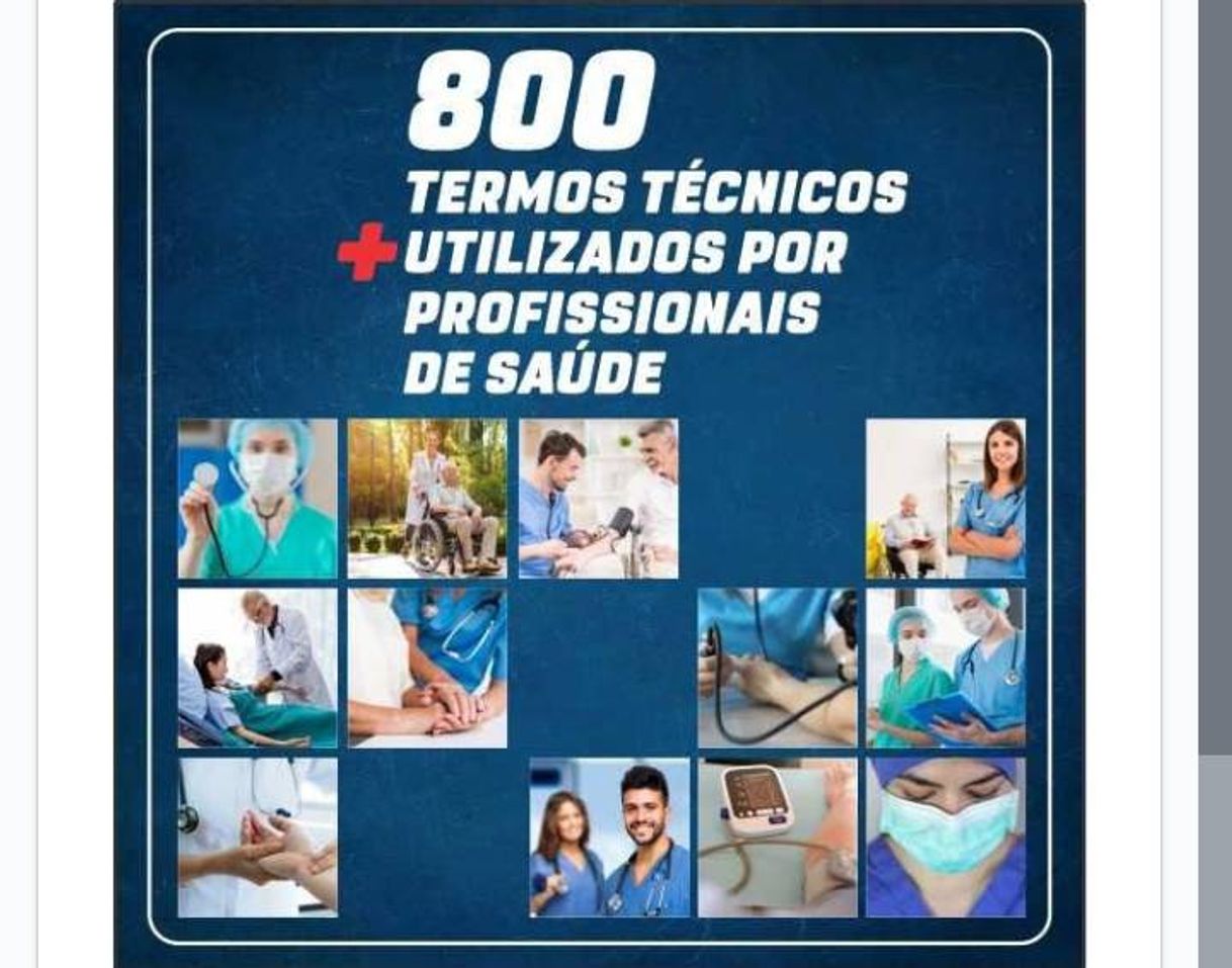 Fashion 800Termos técnicos+mais utilizados por profissional da Saúde