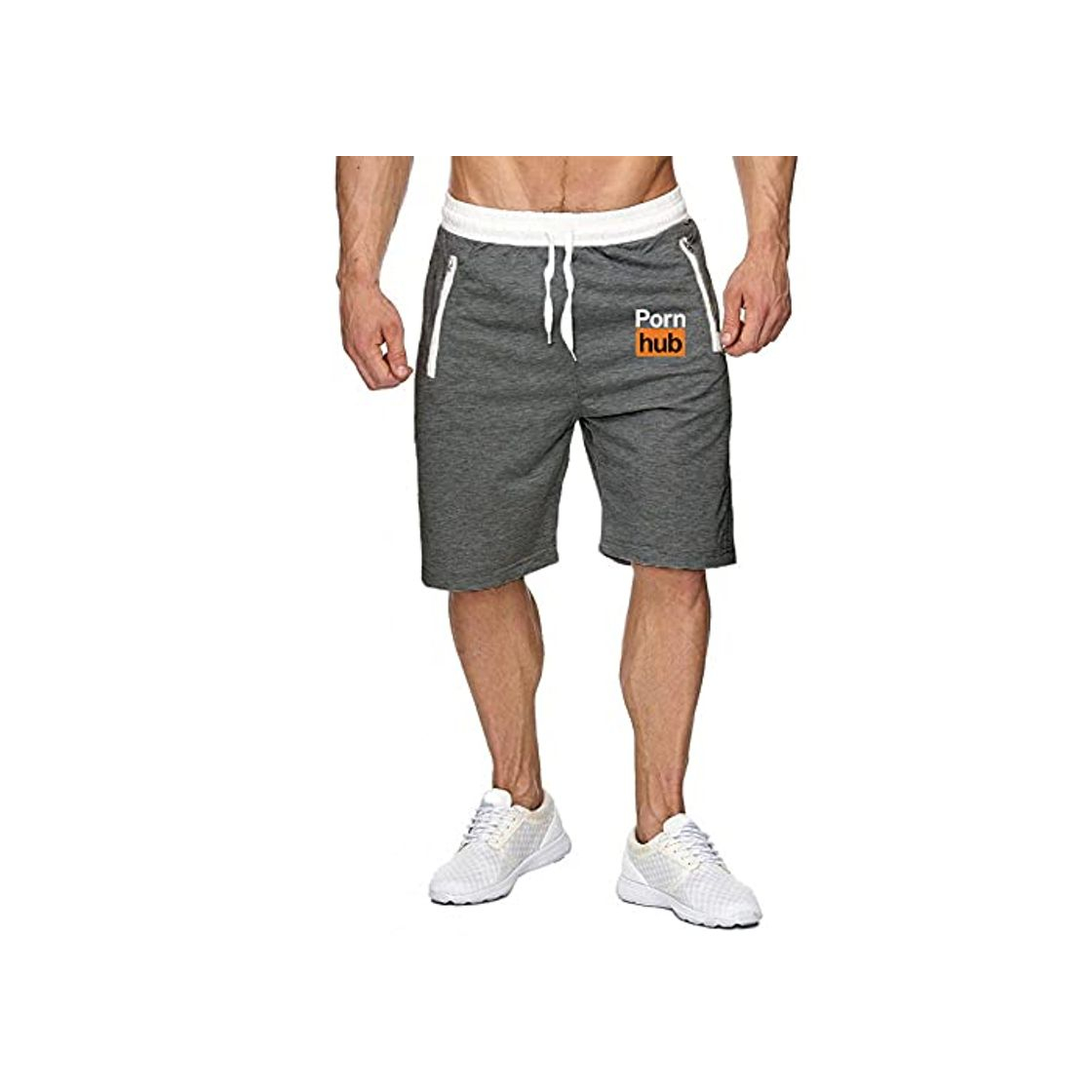 Social 2019 Men's Leisure Men Knee Length Shorts Color Patchwork Jogger Short Sweatpants