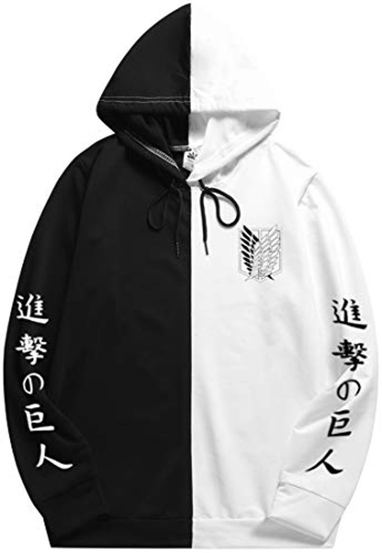 Social MINIDORA Hombre Sudadera con Capucha Attack On Titan Pulóver De Color con