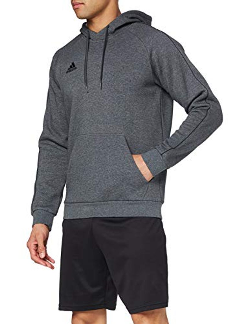 Social adidas Core18 Hoody Sudadera con Capucha, Hombre, Gris