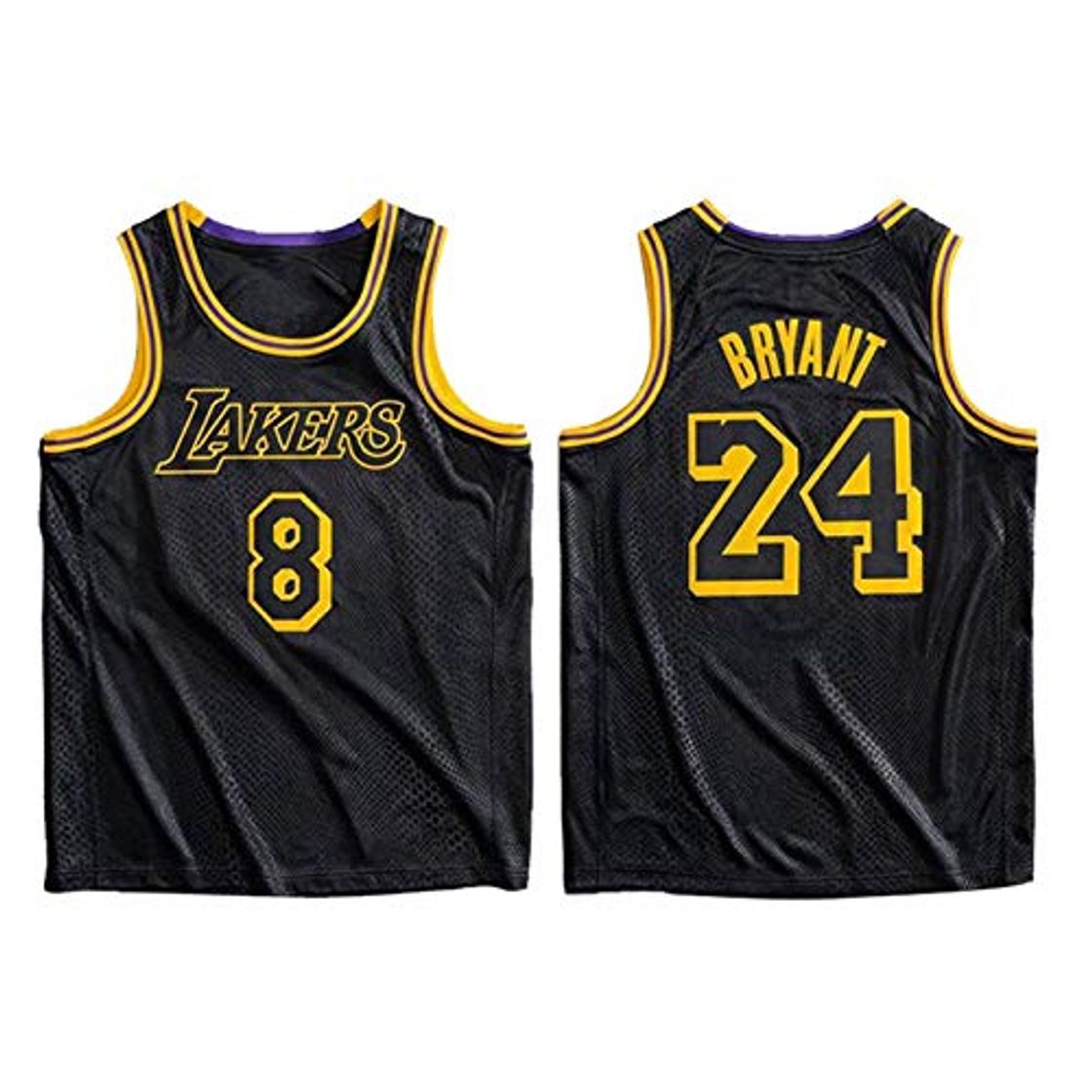 Moda YPKL Kobe Bryant Men's Basketball Jersey, Mamba Black Mamba Lakers # 24