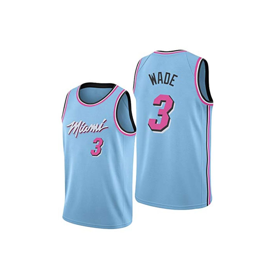 Moda YPKL Dwyane Wade Jersey, Miami Heat 3 # Baloncesto Swingman, sudadera transpirable