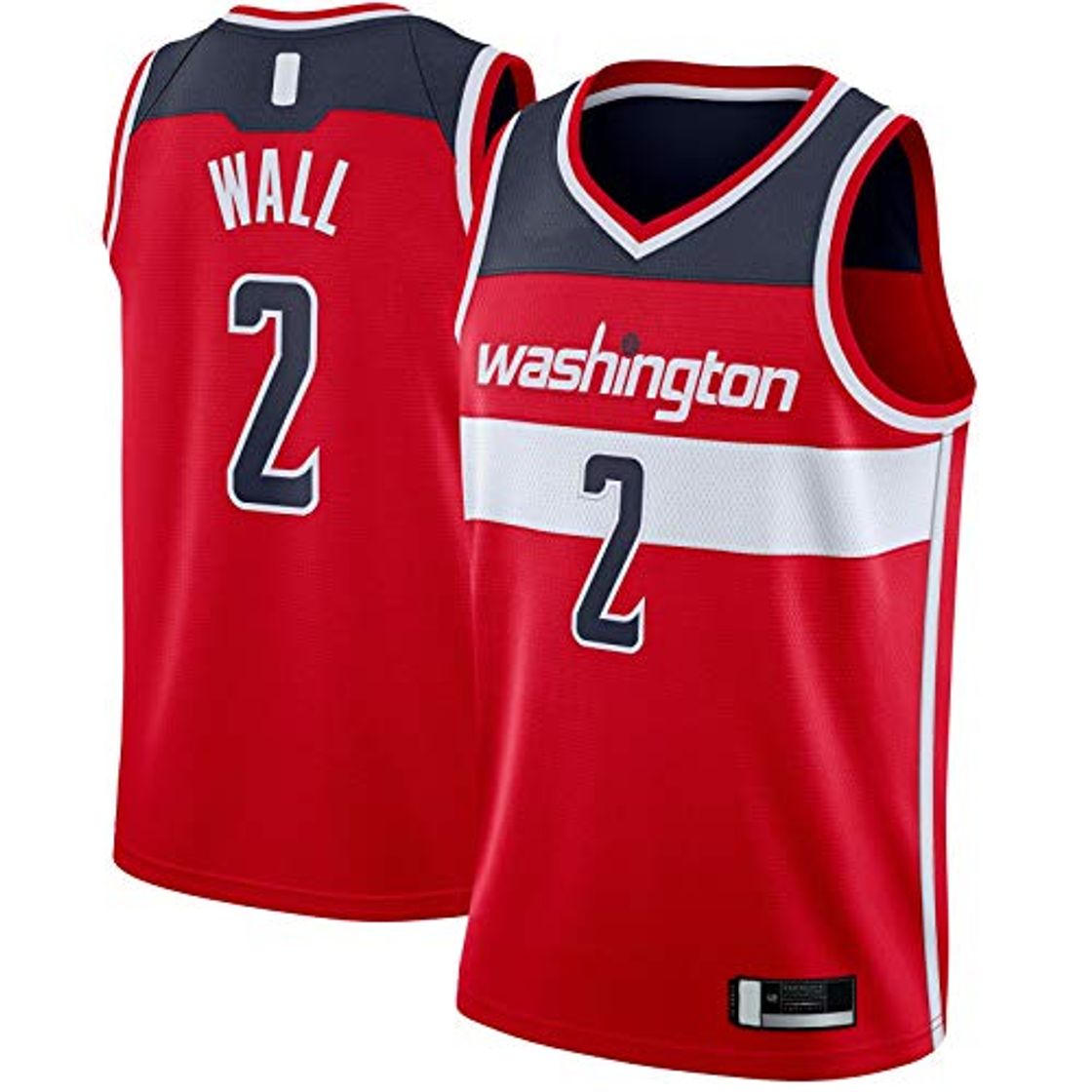 Moda Sudadera John Basketball Jersey Wizards Washington Mesh Wall Personalizado Cómodo # 2