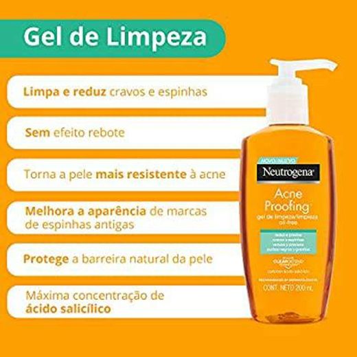 Gel de limpeza facial Neutrogena 