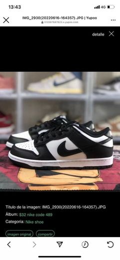 Nike dunk low negras 