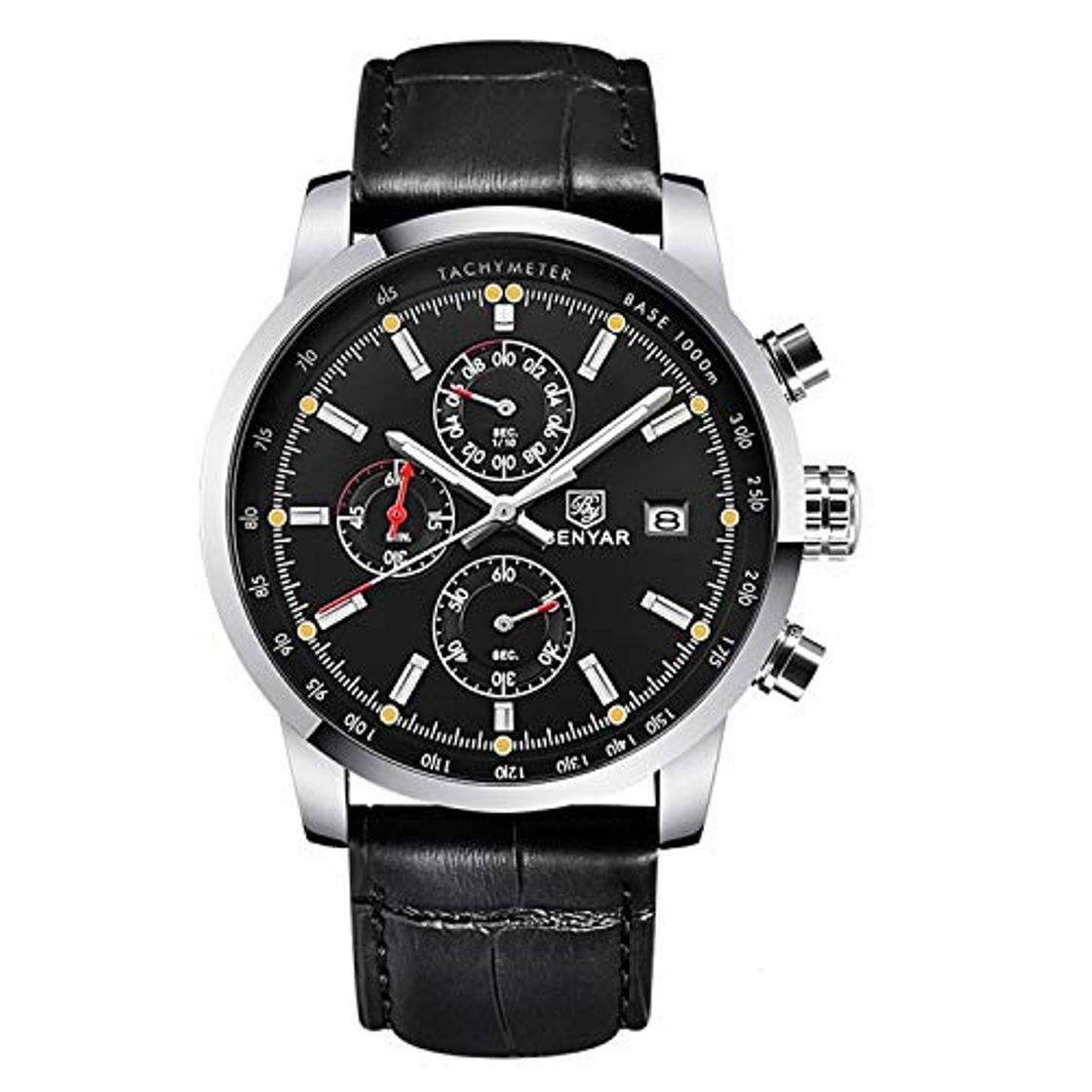 Social BENYAR Moda Cronógrafo Deporte Relojes para Hombre de primeras Marcas Reloj de