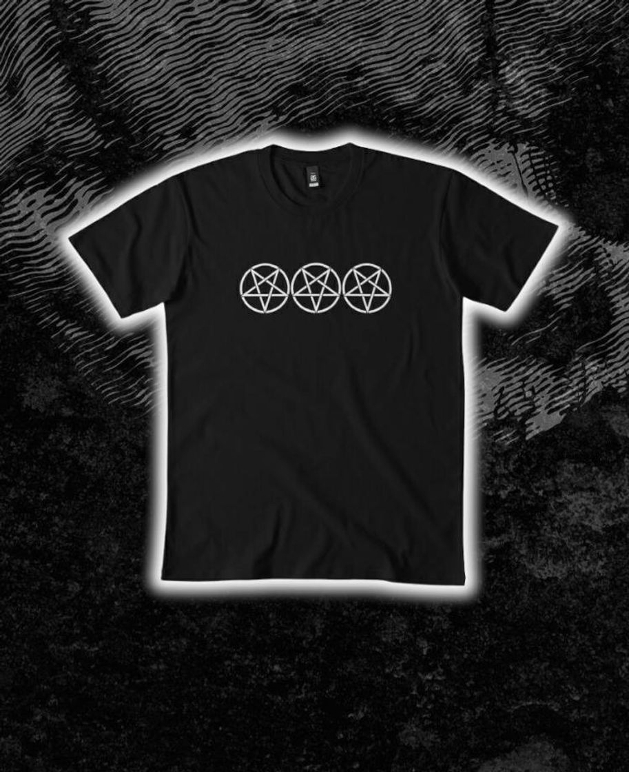 Moda Black Metal Pentagram T