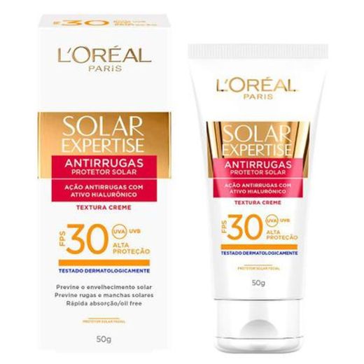 Protetor Solar L'Oréal Paris Solar Expertise Facial Antirrug