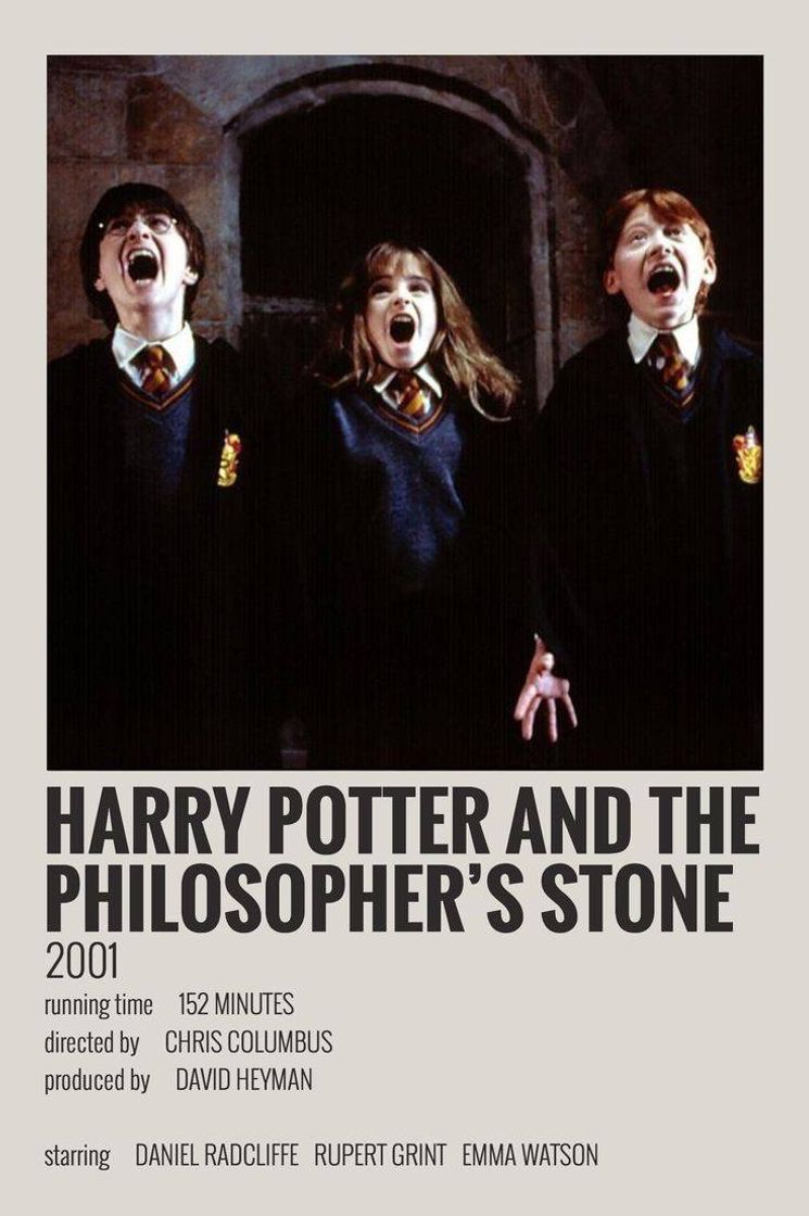 Moda Poster minimalista Harry Potter and The philosopher stone 