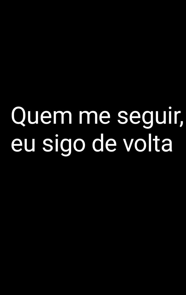 Social Quem me seguir, eu sigo de volta