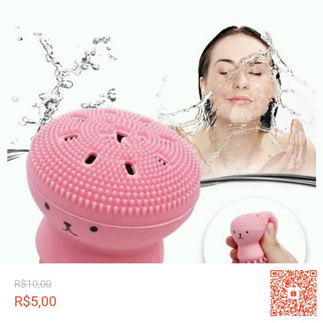 Moda Esponja limpeza facial 