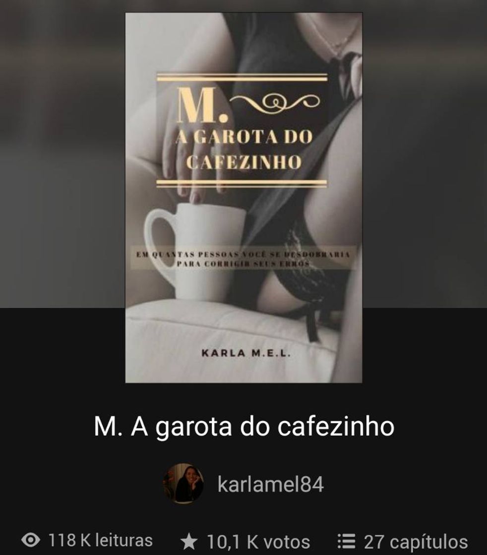 Libro M.A garota do cafezinho 1