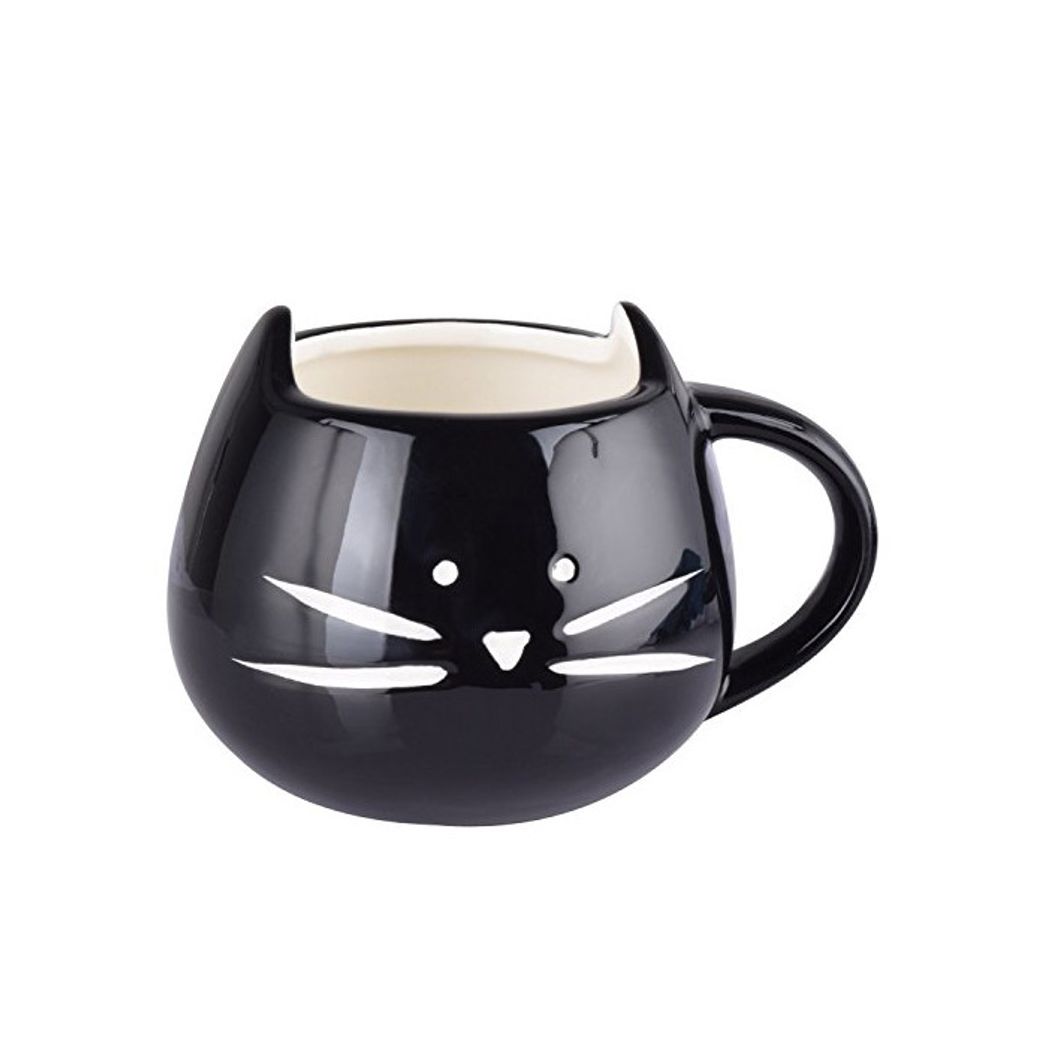 Home Itian Taza de Porcelana de Animales Gato Hermoso, Lindo Tazón de Cerámica,