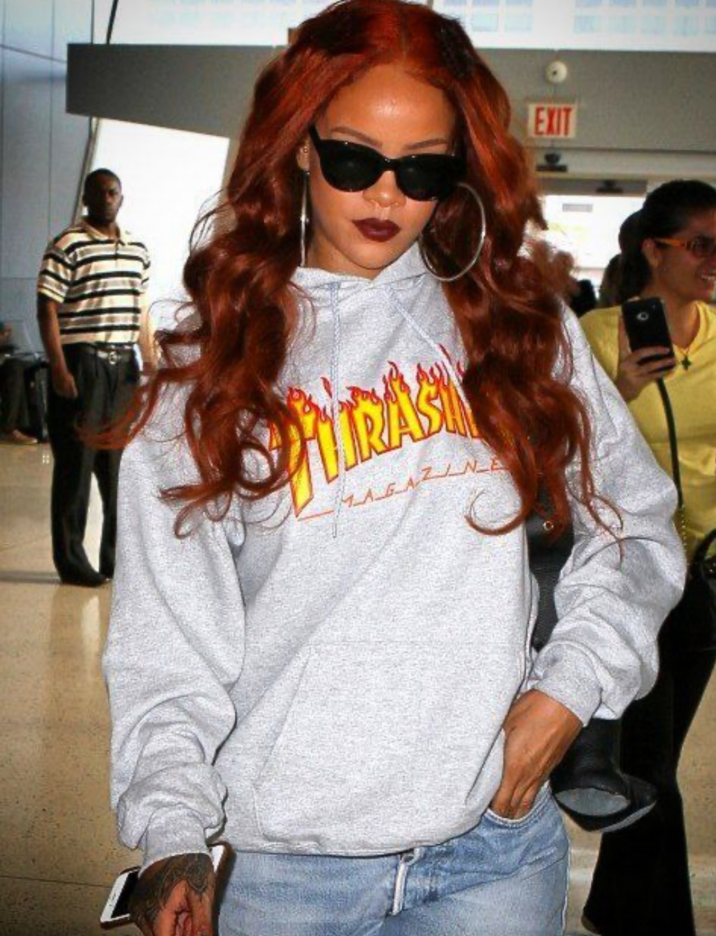 Social Sudadera Thrasher: fuego eterno