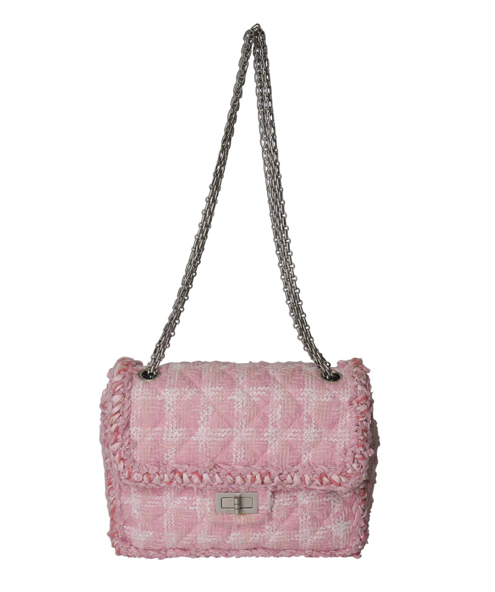 Social Chanel Mini Flap Rosa Tweed