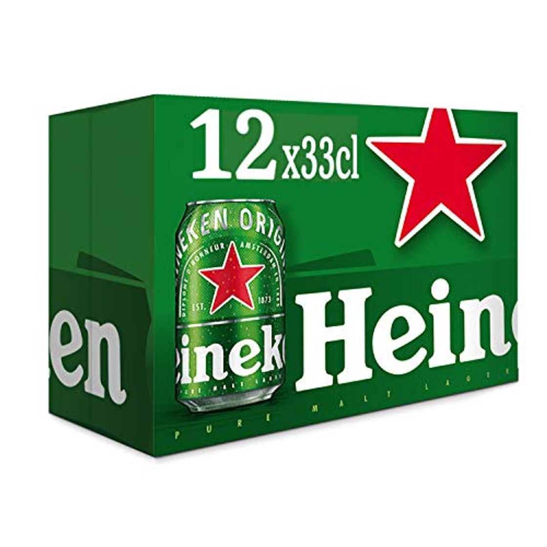 Product Heineken Cerveza - Pack de 12 Latas x 330 ml