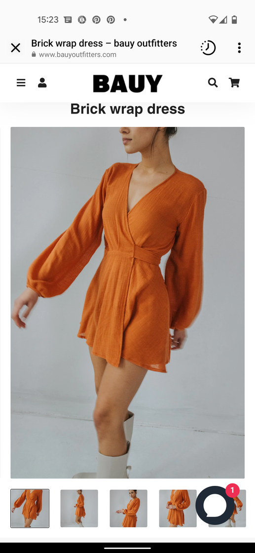 Moda Vestido naranja