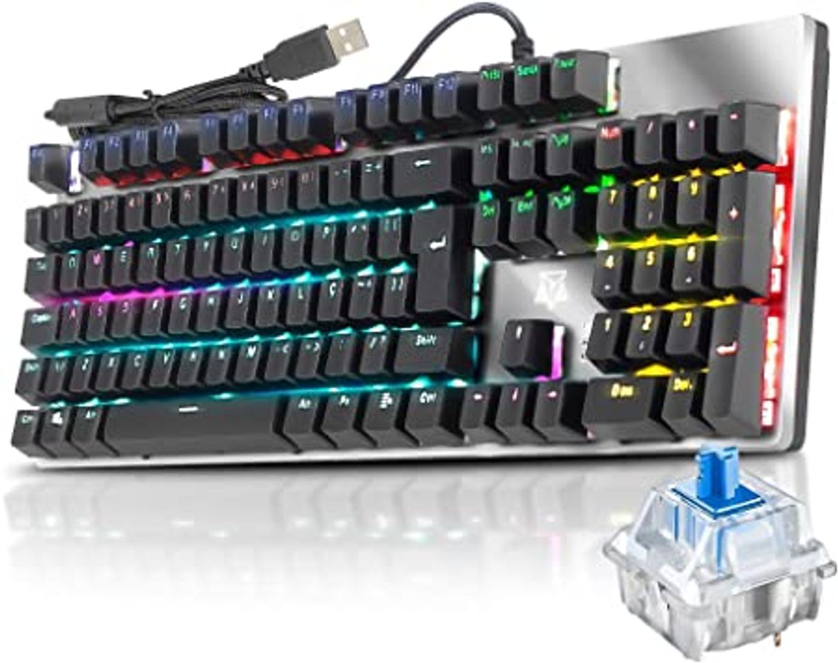 Productos Teclado Mecânico Gamer Pc Usb Adamantiun Shuriken Led Abnt2 