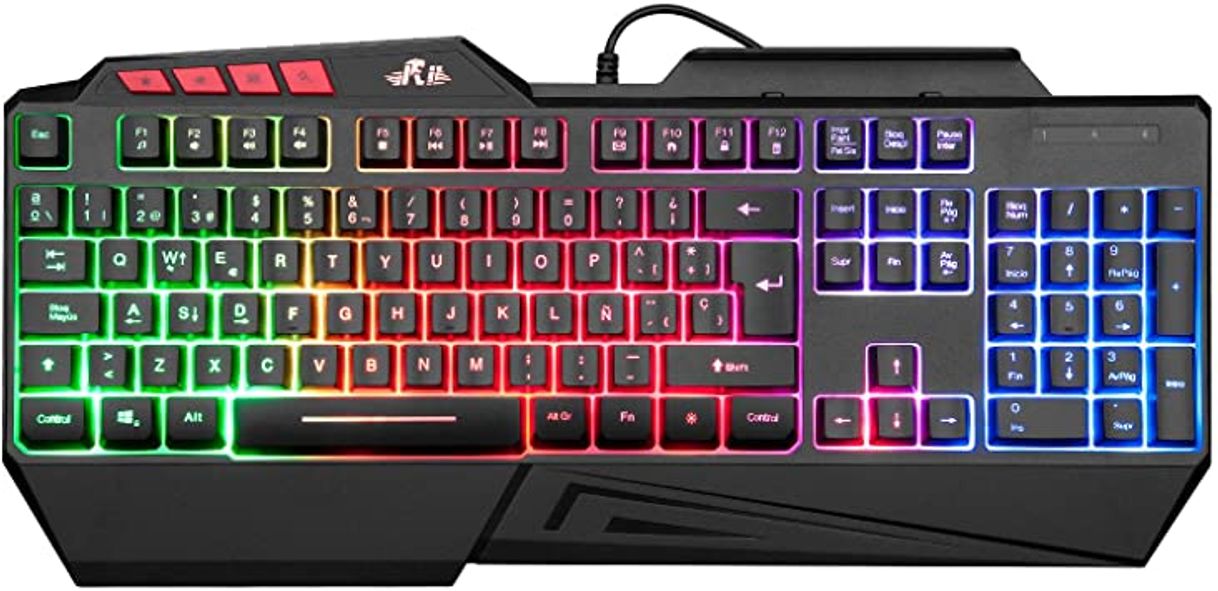 Electronic Teclados Gaming, TedGem Teclado Gaming, Teclado USB, Teclado Gaming PS4 LED Retroiluminado