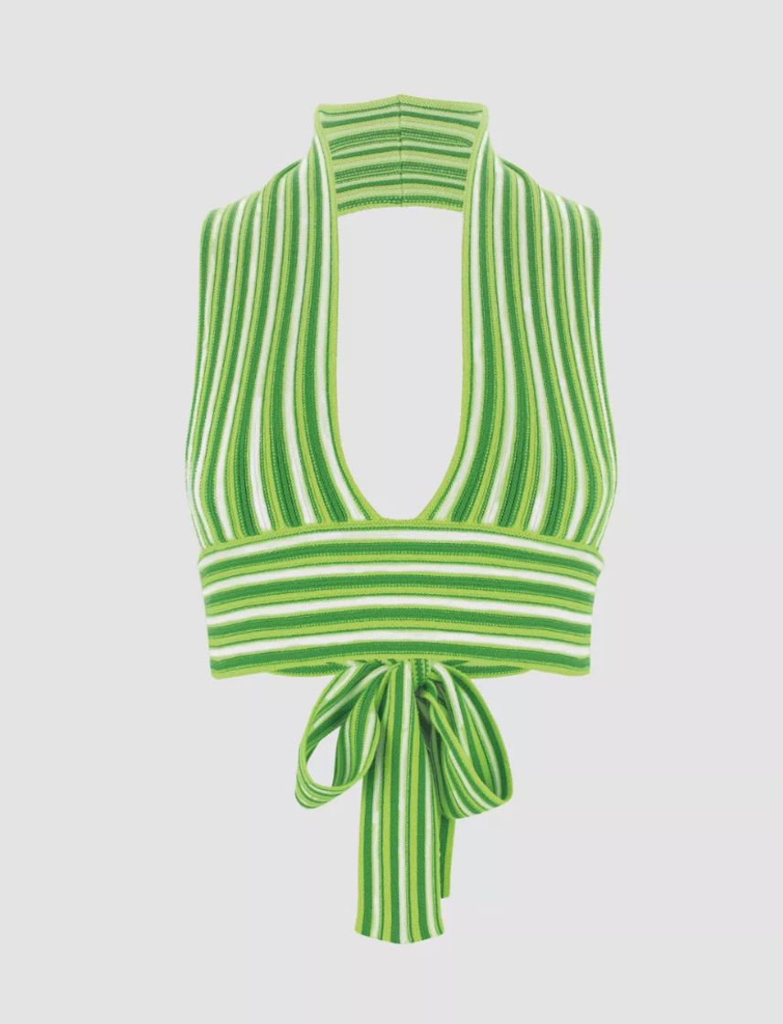 Social Stripe Pattern Halter