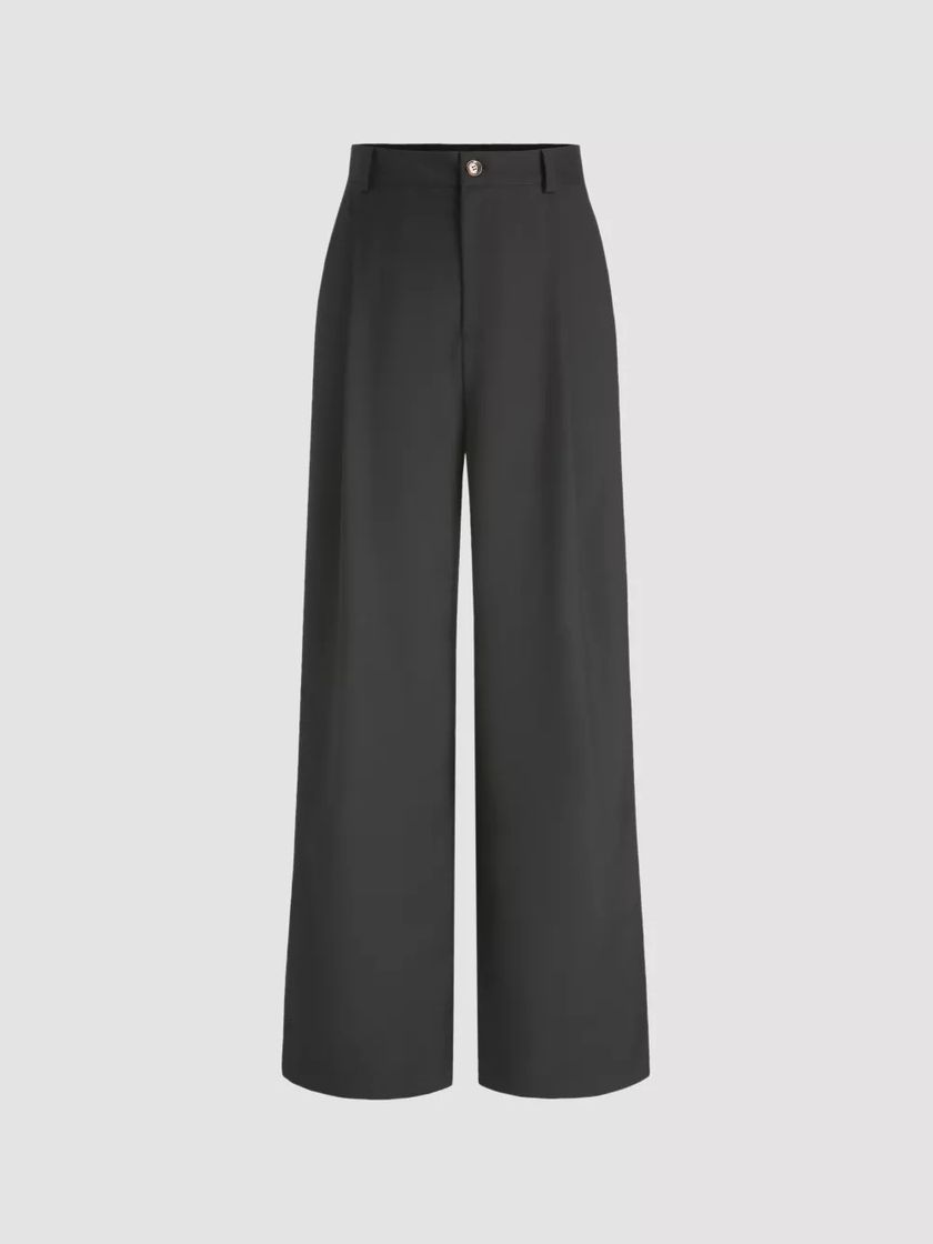 Social Black Straight Leg Trousers