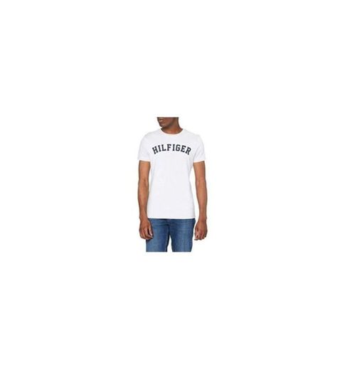 Tommy Hilfiger SS tee Logo Camiseta, Blanco