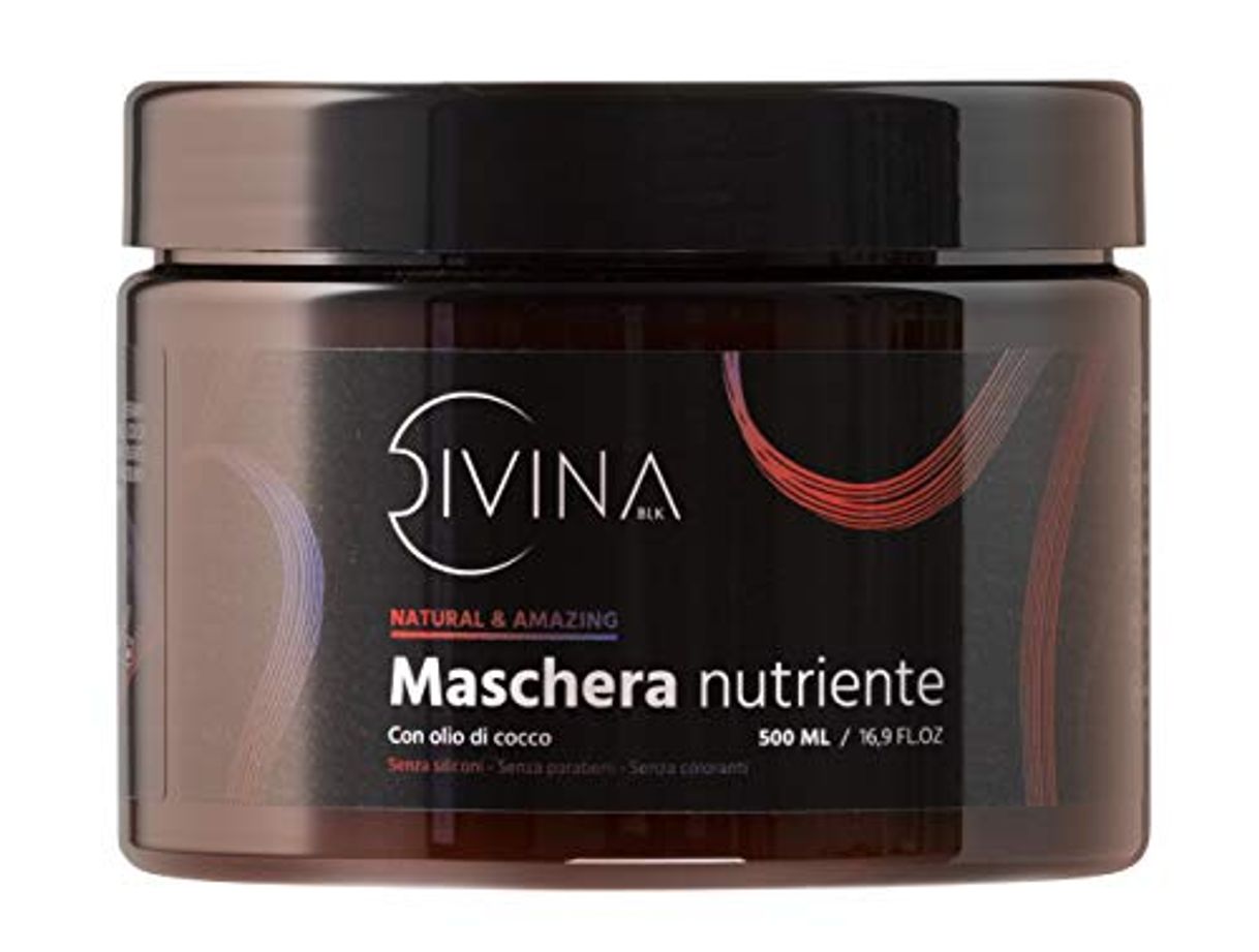 Beauty Máscara nutritiva con aceite de coco per el cabello afro rizado Natural&Amazing