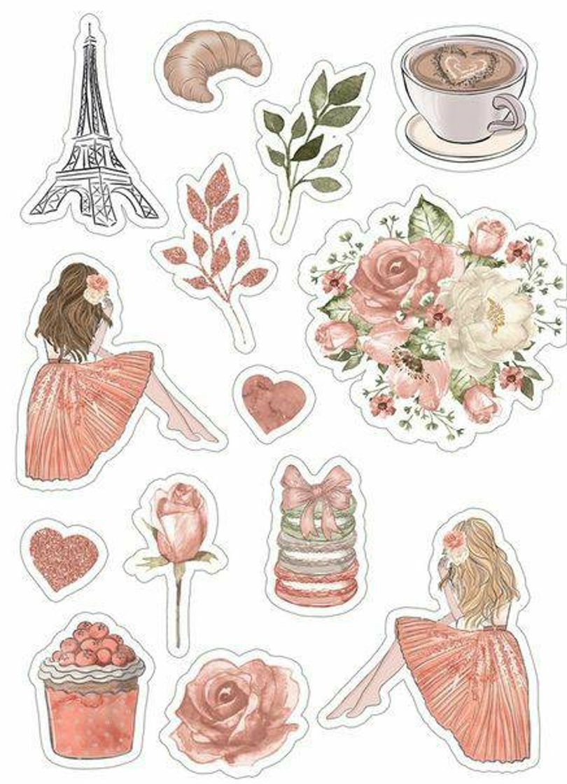 Fashion Stickers delicate Paris 