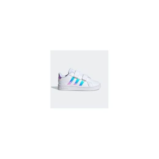 adidas Grand Court K, Zapatillas de Tenis, Multicolor Ftwwht Coppmt Glopnk 000,